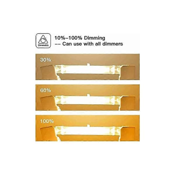 5-pakning R7s halogenlampe 118 mm 300 W 220 V