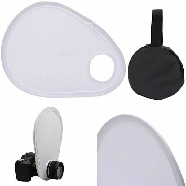 30 cm Universal Vikbar Kamerablixt Diffusor Reflektor