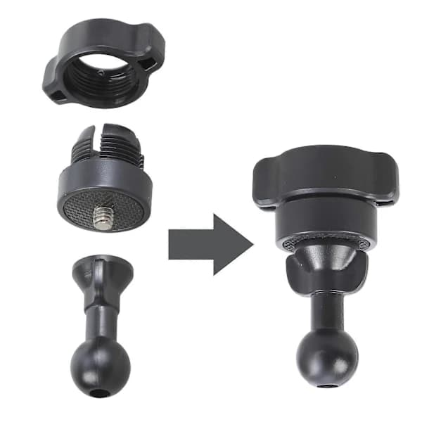 Universal 17 mm kuleledd monteringsbase roterende stangfeste egnet for bilens luftutløp telefonstativ navigasjonsmontering