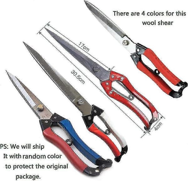 Sheep Shears Wool Scissors for Goat Shears Garden Pruning Tool Spring Shears Pet Grooming Tool