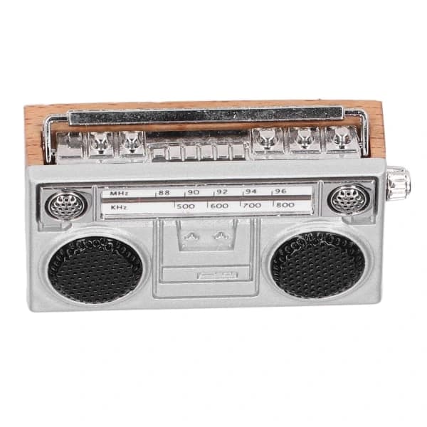 Dockskåpsradio 1:12 Retro Miniatyrmodell