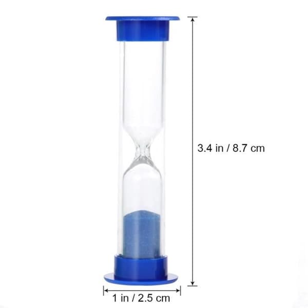 Timeglas 5 stk 30 sek 1 min 3 min 5 min 10 min Tilfældig farve