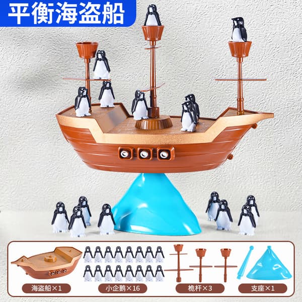 Pingvin piratskip balanserende isfjell interaktiv skrivebordsleke Penguin Pirate Ship