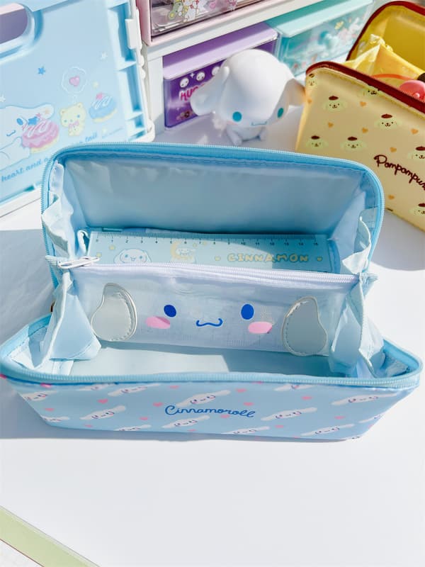 Cinnamoroll penalhus, pennal, polyester, vandtæt, lynlås, lille taske