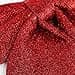 5 røde glitterbuer for å dekorere juletreet