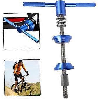Bicycle Headset Press Tool Kit for Mountain Bike, Alignment Gauge, Blue