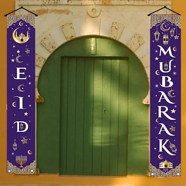Eid Mubarak Dør banner Ramadan Dekoration