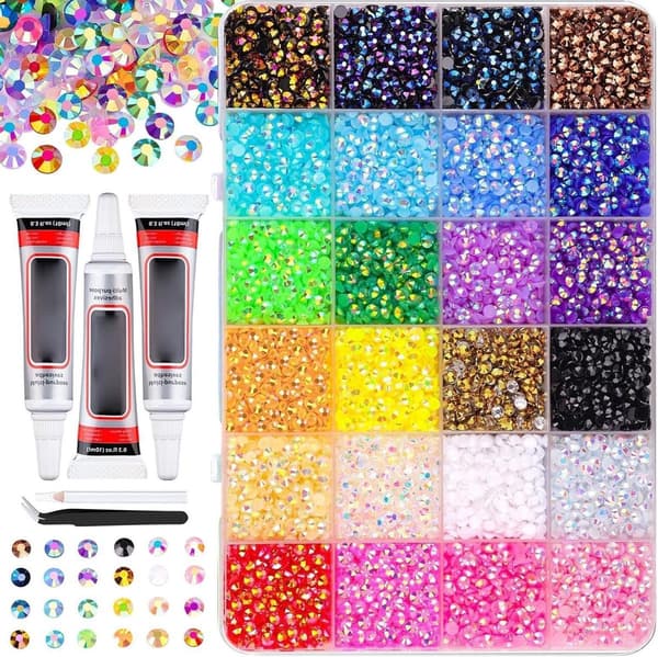 Bedazzling Rhinestone Craft Kit - Hartsstrass för DIY - Ädelstensset för Kläder, Skor och Väskor