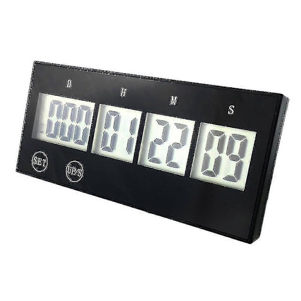 Retirement Countdown Clock, Up to 999 Days Countdown Timer, Black