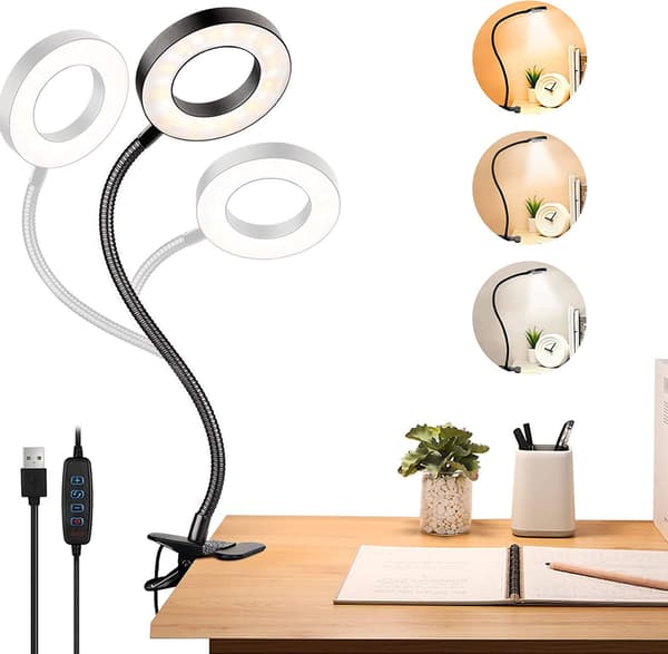 LED-leselampe, klemmelampe for seng
