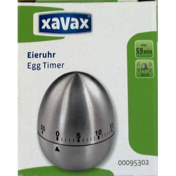 Eggtimer i rustfritt stål Silver Analog
