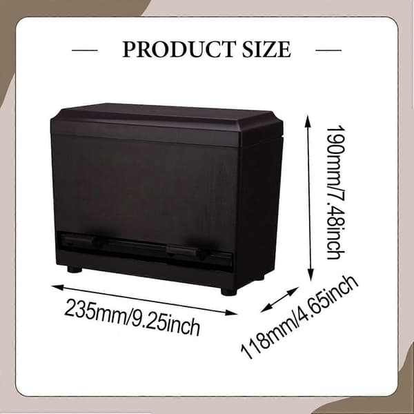 Straw Dispenser with Lid and Chopstick Holder, Dustproof Storage for Home, Office, Cafe