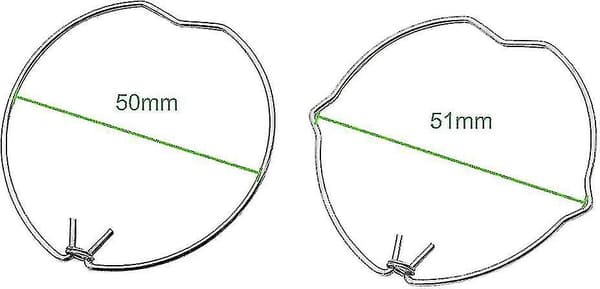 30-pack Gu10 Mr16 fjäderringar klämmor 50 mm diameter downlight LED-spot halogenlamphållare
