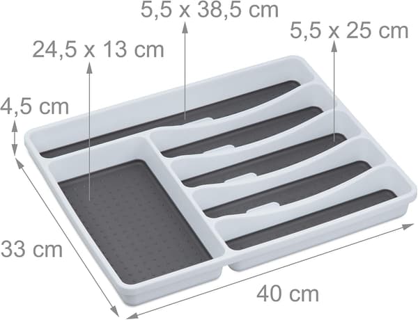 Cutlery tray for drawer, cutlery organizer, kitchen storage, ZQKLA