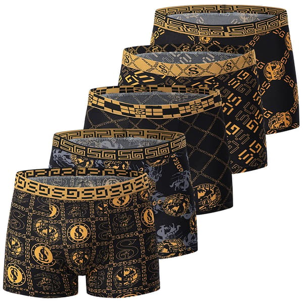 10-pack Herrkalsonger Boxer Briefs Andningsbara Elastiska Boxershorts M M