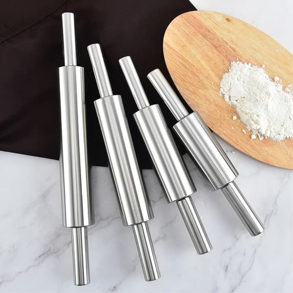 Kjevle i rustfritt stål Non-stick Bakverk Deig Baking Kjøkken - 43 cm Silver silver