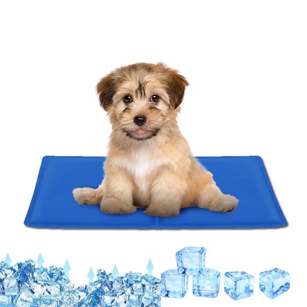 Portable Pressure-Activated Gel Cooling Mat for Dogs and Cats - Ideal for Kennels, Crates, Beds, and Car Seats 40x30cm