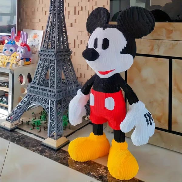 5400 stk. Store Mickey Mouse byggeklodser Massiv DIY-samling, ikoniske Mickey-ører & figur