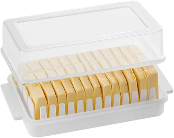 Butter Dish with Lid, Butter Container and Storage Box for Countertop (Small Size)