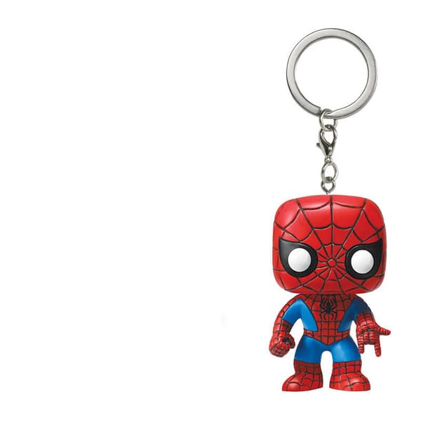 Tecknad Marvel Spider-Man Snögubbe Nyckelring Nyckel Bil Väska Hänge