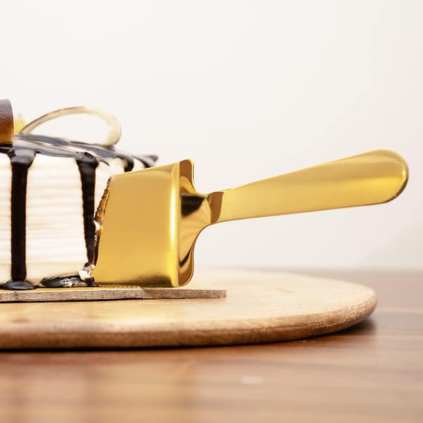 Elegant Gullfarget Kakeløfter i Rustfritt Stål Guld gold