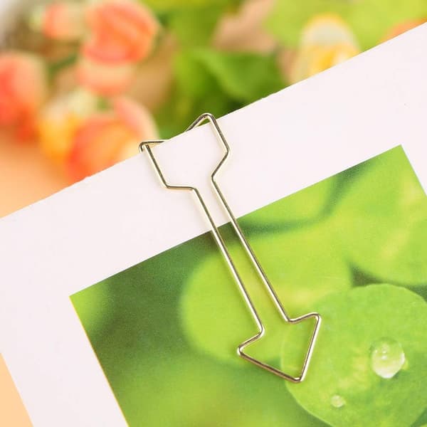 4 stk. store guldclips, papirclips, metalclips Arro