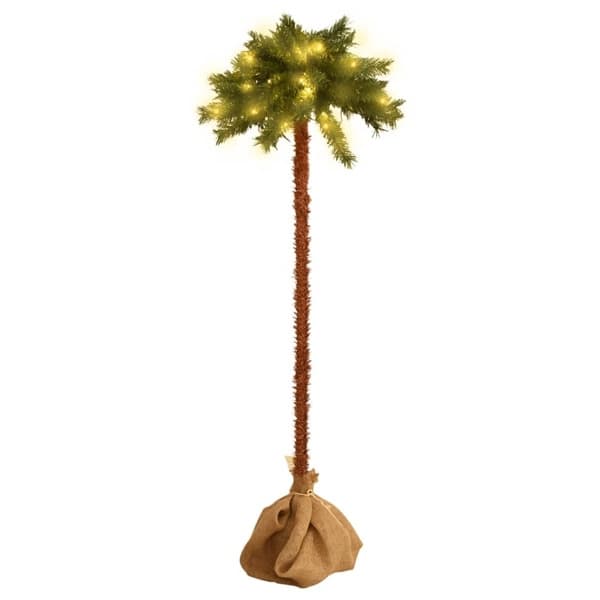 vidaXL Artificial Palm Tree with LEDs 150 cm Grön 2150