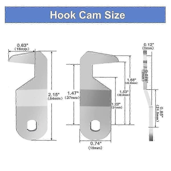 【LD】Toolbox Lock with Key, 5/8 inch Cabinet Cam Lock with Same Key, Toolbox Lock Compatible with RV Storage Compartments