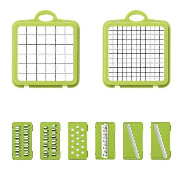 Kitchen Vegetable Cutter, Dicer, Potato Shredder, Grater, Kitchen Gadget, 14-Piece Set