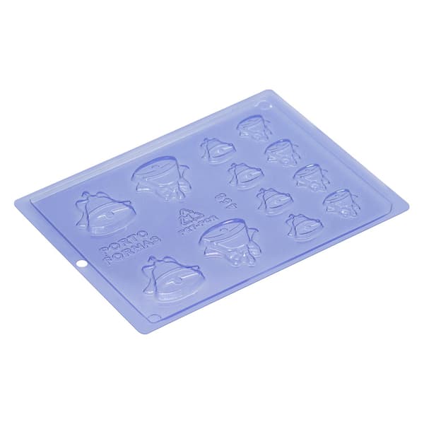 Pralineform Juleklokker Chokoladeform - Porto Formas 456 Transparent transparent