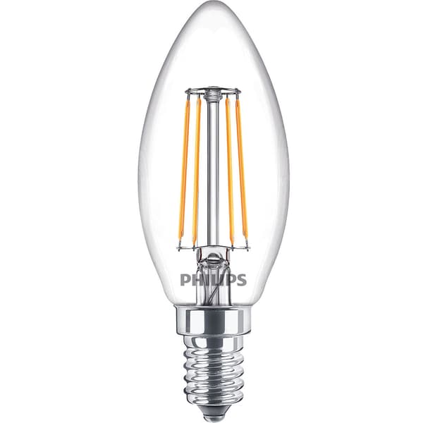 2-pak LED E14 Krone 4,3W (40W) Klar 470lm 54 17