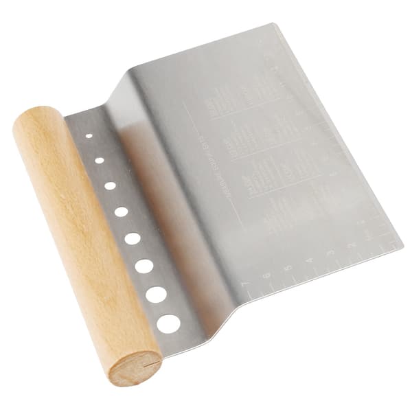 Dough Scraper with Handle, Multifunctional Kitchen Tool for Baking, Pizza, and Pastries
