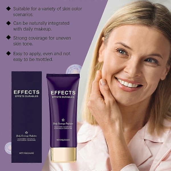 Full Coverage Concealer Cream for Blemishes and Scars, Long-Lasting Hydrating Smooth Finish