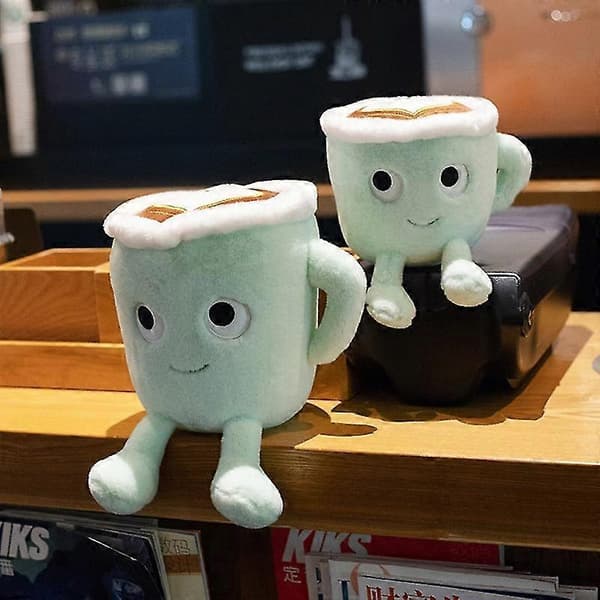 Söt Kaffe Kopp Formad Kudde Gåva För Barn Heminredning Sängar Soffor Hudvänlig