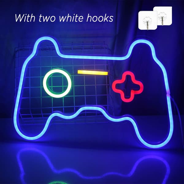 Peli Neonkyltit Xbox Neonvalokyltti Seinätaide Sininen LED Neonvalo