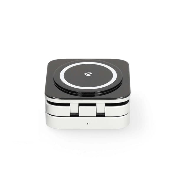 Trådløs 3-i-1 oplader 2,5/5/15 W USB-A/USB-C LED-indikator 1,50 m kabel