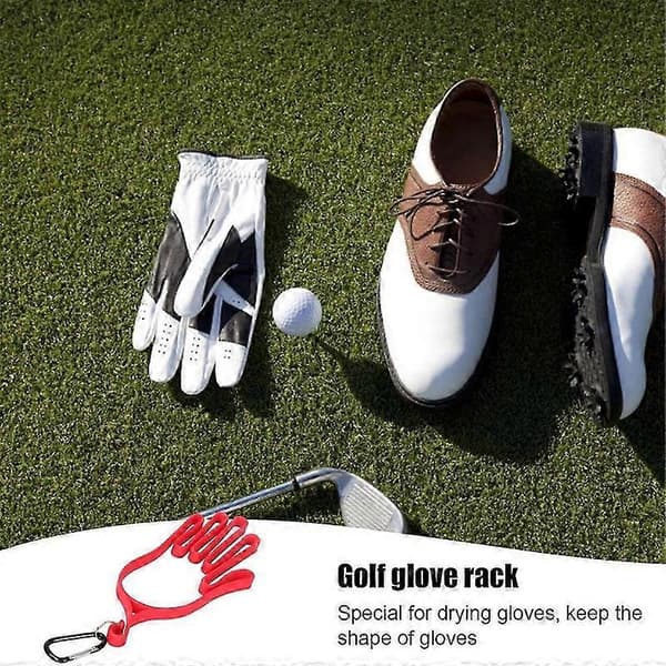 Gul handskeholder til golfspillere, mænd og kvinder, for at lette tørring af handsker