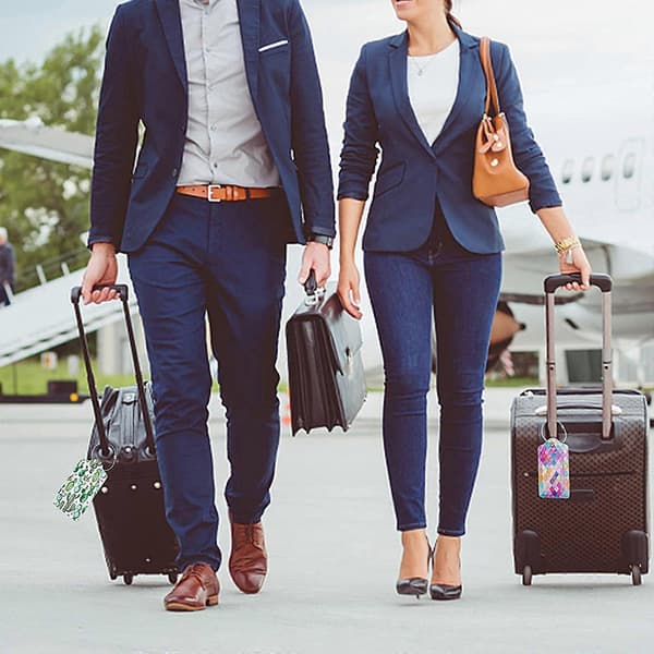 Tyylikkäät matkalaukun nimilaput, 2 kpl 2