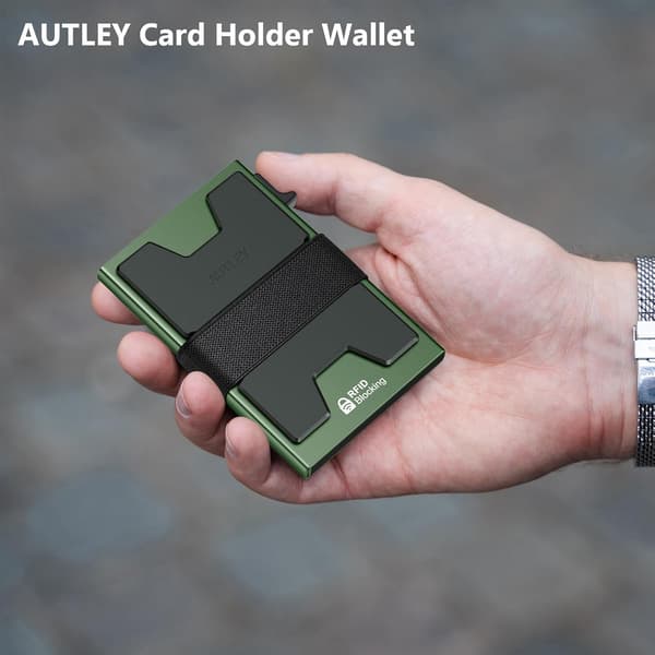 Ultratynn RFID-kortholder Pop-Up Kredittkortbeskyttelse Grønn