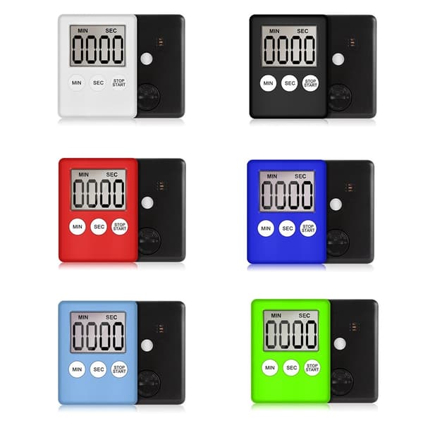 Magnetisk LCD Digital Køkkentimer, Nedtællingsstopur, Madlavningstimer