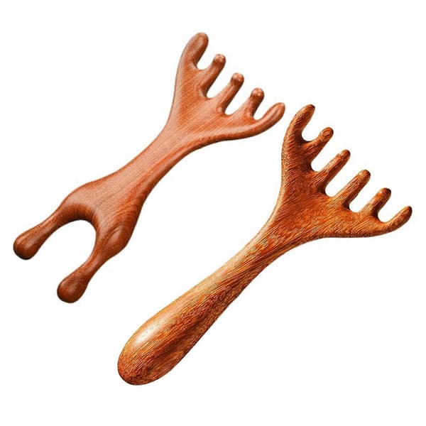 6-Claw Meridian Massage Comb Unique Elegant Design for Daily Use A and B A and B