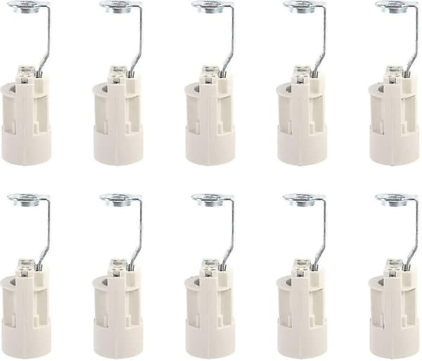 10 stk E14 Glødelampeholder Justerbar E14 Lampeholder Konverter E14 Sokler Lysholder