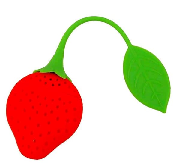 Siivilä / Teepidike silikonista - Mansikka multifärg multicolor