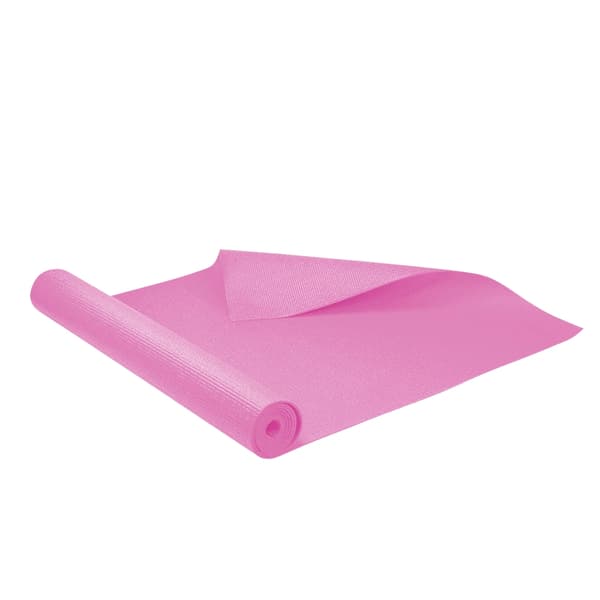 Yogamatta rosa halkfri lätt hållbar PVC