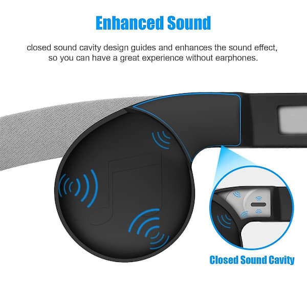 Silikonører for VR-headset Forbedret lydløsning VR-tilbehør Støyreduserende øreklokker - Grå