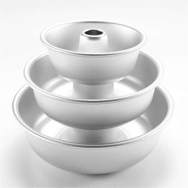 9 tommer kageform rund non-stick springform til bagning, rørkageform til cheesecake, flan, flødekage, kage, doughnut