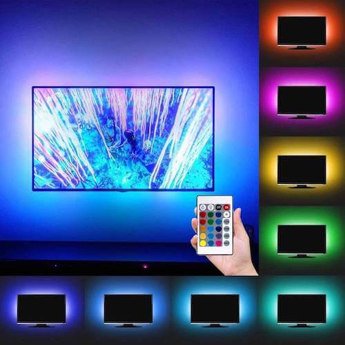 LED-stripe for TV-bakgrunnsbelysning (2m)