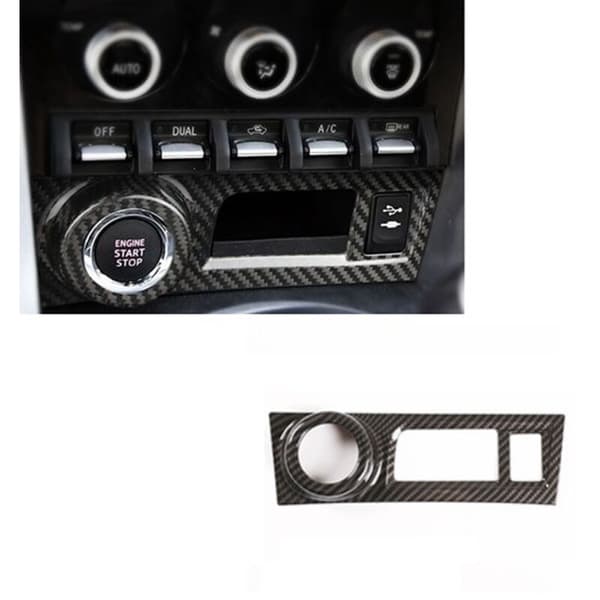Car Central Ignition Button Frame Trim Sticker for Brz 86 2012-2020