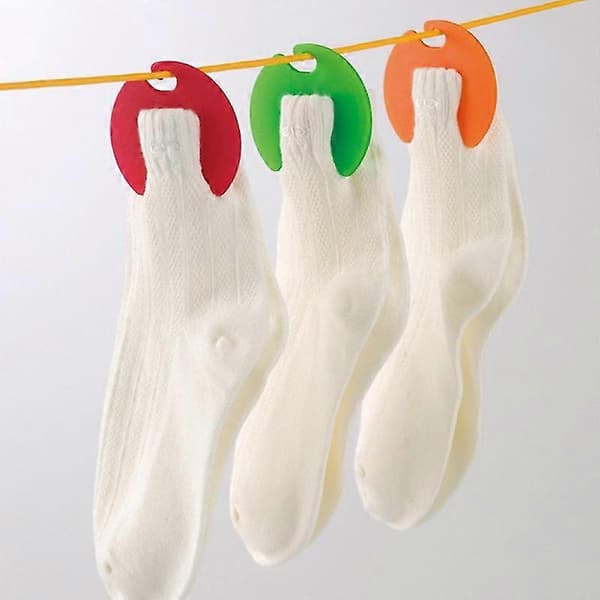60-pakning Sokkeklips Sokkeorganisator Klassifiserer Holder Sokkeklips Multifunksjon