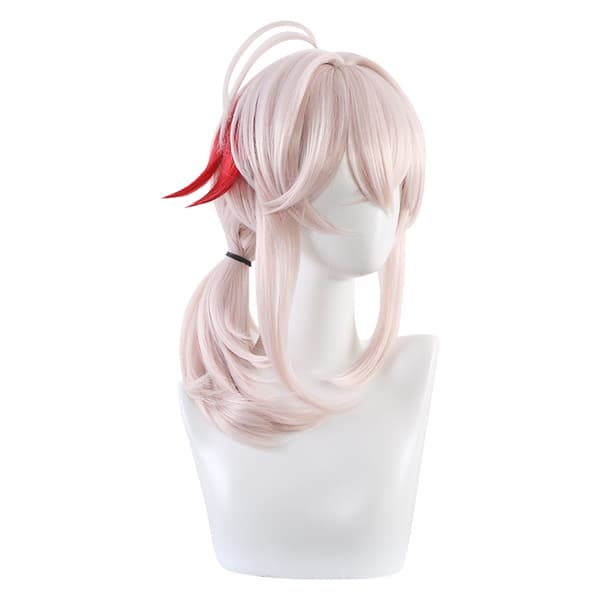 Manabu Anime Cosplay-peruk - Rosa blandad med rött